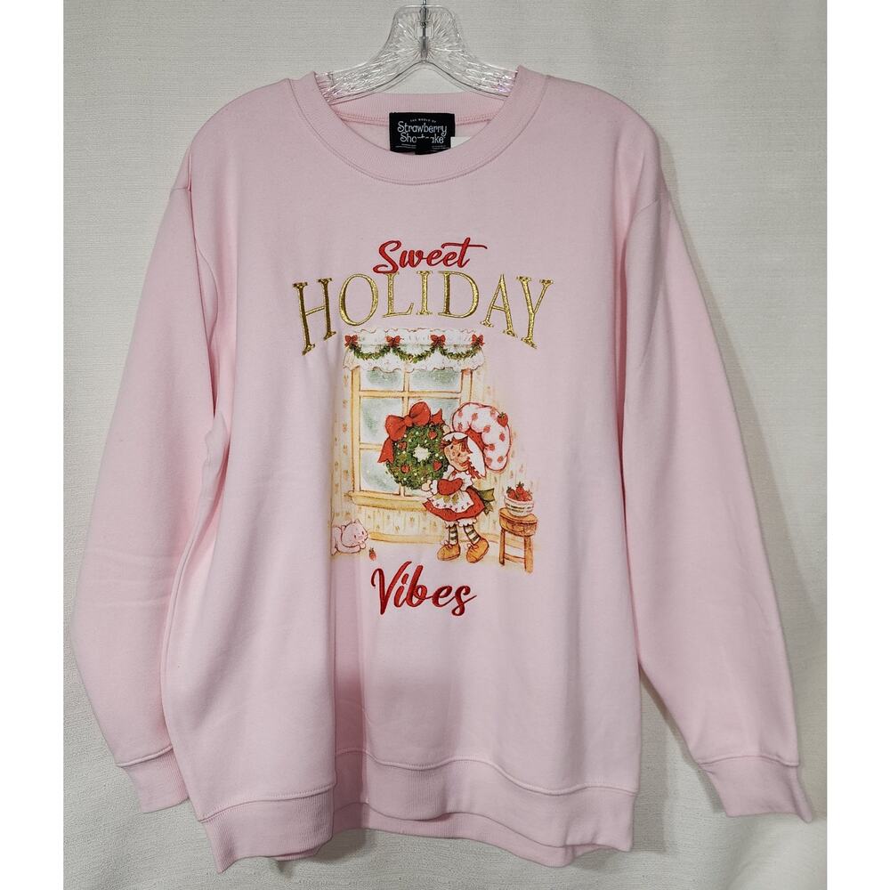 Strawberry shortcake ''Sweet Holidays Vibes'' sweatshirt women's size Large